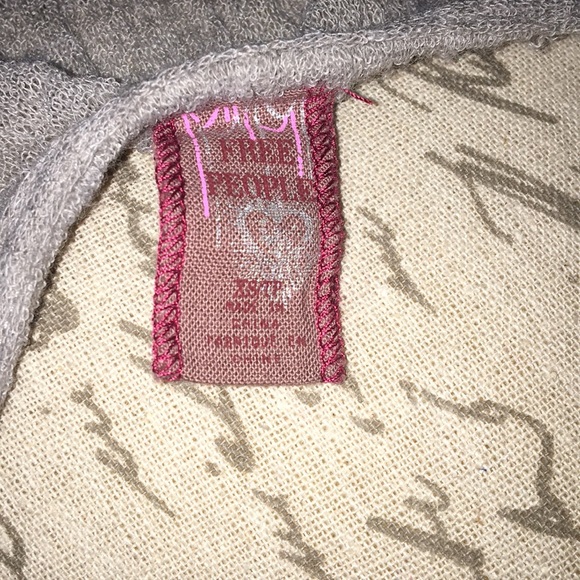 NWOT Free People grey sheer sleeveless blouse XS - Picture 6 of 8